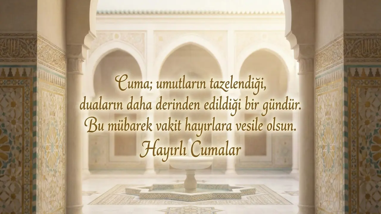 “Hayırlı Cumalar” Resimli Cuma Mesajları 10