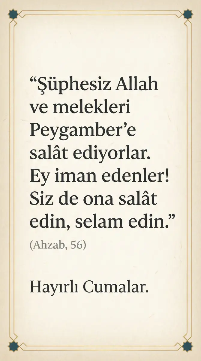 Ayetli Cuma Mesajı 1